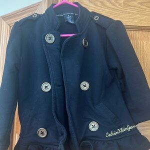 Kids size 5 girls jacket.  Calvin Klein. Worn twice. Cute design.
